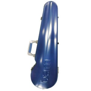 BAM GRAFFITI Violin Case Hightech Contoured - Navy Blue / Red