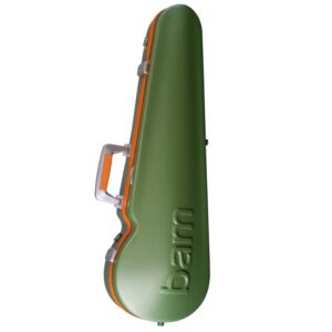 BAM GRAFFITI Violin Case Hightech Contoured - Green / Orange