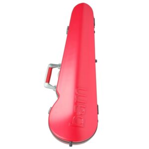 BAM GRAFFITI Violin Case Hightech Contoured - Raspberry Red / Silver