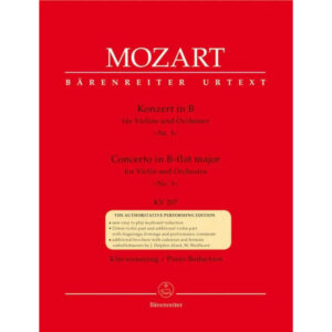 Mozart - Violin Concerto No.1 in B-flat Major KV207 (Barenreiter)